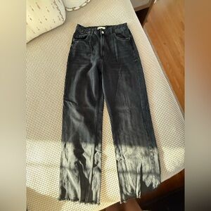 Zara High Waisted Straight Jean